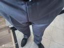 传棨 西裤男修身免烫西服裤商务休闲面试上班西装裤男士职业正装裤子 夏季薄款灰色 38(2.9尺) 实拍图