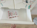 纳份爱 特大号抽屉式收纳柜 加厚客厅储物柜儿童宝宝衣柜卧室多层整理柜 60面宽火烈鸟【加厚带锁】 6层 实拍图