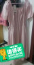 热风连衣裙女夏季新款女士气质方领收腰显瘦气质裙子 14粉红 S 实拍图