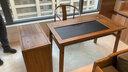 溪木工坊 阳台茶桌新中式实木小茶台烧水壶上下水一体泡茶桌 1.2m茶桌·无烧水壶+圈椅+方凳2 实拍图