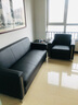 中尊 办公沙发现代简约商务4s店铺老板会客接待真牛皮办公室沙发茶几 图示小茶几 实拍图