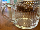 乐唯诗（NERVISHI）玻璃牛奶杯简约玻璃杯早餐杯玻璃水杯玻璃茶杯家用杯子 【2只】欧式浮雕牛奶杯 实拍图