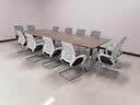 科硕 上海办公家具简约 6人8人办公会议桌长桌多人新款会议桌椅组合 3.6米会议桌 实拍图