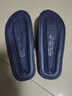 IQGD居家拖鞋男女室内室外浴室防滑轻盈便携柔软静音回弹漏水凉拖鞋夏 条纹漏水拖-黑色 40-41 实拍图