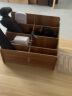 办公会议手机收纳盒桌面多格整理收纳盒存放盒子收手机教室用木制收纳用品 12格-樱桃木 实拍图