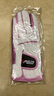 PGM 高尔夫手套 女士进口羊皮手套 双手 真皮防滑型手套 双手白粉【一副】 20码 实拍图
