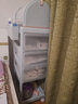 也雅（Yeya）母婴小推车置物架 婴儿用品收纳架子宝宝零食储物架奶瓶沥水架 【PP透明套装】苏贝青4层+奶瓶箱 实拍图