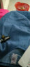 墨茉（MORIMUIR）夏季新款连衣裙短袖牛仔薄露肩弹力宽松韩版女装百搭春中长裙子女 蓝色 L(105-115斤) 实拍图