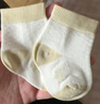aqpa【10色可选】3双装婴儿袜子 夏季新生儿宝宝棉质有机棉袜中筒松口 白色+绿色+绿白 3-6个月8-10cm/袜底长约8.5cm 实拍图