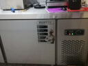 厨乐趣工作台冰柜商用冰箱冷冻柜平冷柜操作台冰柜厨房冷藏工作台水吧台沙拉台保鲜冰柜奶茶店设备全套 全冷藏【经典款】省电40%/旋钮温控/铜管制冷 120*60*80CM（长*宽*高） 实拍图