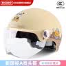 BIGBRO K15卡其秋日物语 新国标3C认证摩托车电动车骑行头盔男女通用四季防晒电瓶车夏季半盔 实拍图