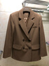 betu百图女装休闲小西装女款通勤西服外套JD2101T29 咖色 M 实拍图