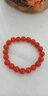 彩荷云南保山红色手串柿子红手串男女款石英岩处理 10mm手串 实拍图