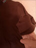 真维斯（JEANSWEST）长袖t恤打底衫女装秋冬季新款双面绒上衣服立领保暖衣纯色内搭女 咖啡 小砂纸星星_K_左领角 XL 实拍图