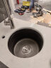 好彩淘（HAOCAITAO）圆形水槽单槽小尺寸洗菜盆纳米厨房304不锈钢阳台吧台台下盆Y8 A套餐（裸槽 不带龙头） 圆槽直径φ360【超厚内胆1.2mm】 实拍图
