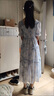 LISCN茶里茶气碎花连衣裙子女装夏季2026新款法式收腰长裙仙气超仙森系 蓝色碎花裙 L 108-118斤 实拍图