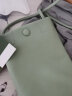 畅印放手机袋软皮包女小包包夏季装手机包的简约中包水桶包散步斜挎包 浅绿色 实拍图