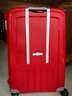 新秀丽（Samsonite）欧洲进口时尚纯色卡扣拉杆箱男女旅行行李箱10U 红色28英寸 现货速达 实拍图