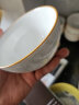 浩雅景德镇陶瓷碗具套装陶瓷米饭碗4.5英寸高脚碗10只装 时光 实拍图