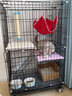 憨憨宠 猫笼 折叠猫笼子带厕所猫别墅幼猫成猫猫舍猫窝双层猫咪笼子 黑色600三层带侧开门 实拍图