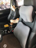 爱车屋 汽车头枕腰靠套装 太空记忆棉车用座椅 新款人体工学3D舒适支撑 【头等舱奢适】银河灰-套装 实拍图