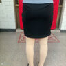 衣品饰卫夏季包臀半身裙女短裙不规则开叉一步裙职业包裙西装裙工装裙弹力 黑色 L 实拍图