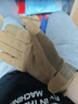 迈克.汉克（MICO HANCO）加绒保暖防寒战术手套冬季户外训练登山攀岩骑行耐磨防滑摩托车男 HY加绒长指卡其色 XL码 实拍图