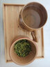 尊壶 紫砂杯茶杯茶具茶水分离带过滤刻绘梅兰竹菊段泥办公礼品泡茶器 单色竹蟹黄泥三件套 实拍图