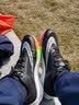 耐克（NIKE）男鞋秋季新款气垫缓震回弹跑步鞋轻盈透气百搭休闲训练运动鞋子男 经典黑白/MAX气垫【主推款】 晒图返10 40.5 码（内长255mm） 实拍图