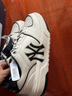 MLB官方运动鞋女鞋子 圣诞情侣学长鞋厚底休闲鞋百搭板鞋男3ASXCA12N 纽约洋基队/米白色/拍大半码 43 (275mm) 实拍图