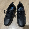 斯凯奇（Skechers）男鞋休闲皮鞋商务通勤黑色工作鞋简约百搭黑色运动板鞋210835 全黑色/BBK 39.5 实拍图