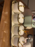 蕊顺 北欧式盐罐调料盒轻奢厨房调料罐创意调味瓶白色金边陶瓷糖罐 4个调料罐+托盘+4勺 晒单实拍图
