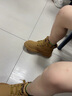 天美意（TEENMIX）童鞋儿童马丁靴女童2024新款春秋单靴男童大黄靴皮靴子中大童短靴 黄色(加绒) 32 实拍图