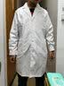 迪塞雅医生白大褂长袖护士服修身白大衣医用女工作服实验药店房工衣定制 纯白纽扣袖口（男款长袖） L 实拍图