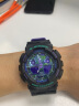 卡西欧（CASIO）G-SHOCK 海洋之心潮流炫色运动双显男表 霓彩武士 GA-100BL-1ADR 实拍图