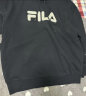 斐乐（FILA）官方多彩卫衣长袖情侣装宽松时尚运动连帽套头衫男女上衣印花 正黑色-BK 170/92A/M 实拍图