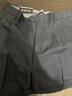 峰皓中老年宽松西裤男士双褶西服裤商务高腰男裤子爸爸西装裤夏季薄款 380#深灰 32 码/(2尺5腰围) 实拍图