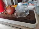 唐丰茶盘家用现代简约小型托盘功夫茶具茶海沥水茶台干泡台一人用简易 千川长方盘(白) 实拍图