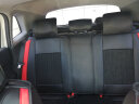 翰静 新款汽车卡通坐垫四季通用座垫全包围座套透气织物座椅套适用于 黑红色（皮革+织物） 标致308 408 3008 晒单实拍图
