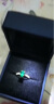 T400王室祖母绿宝石戒指925银四爪开口戒指女绿光戒指母节礼物送妈妈生日礼物 1克拉 祖母绿宝石 晒单实拍图