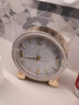 畲雅创意轻奢座钟家用摆台式客厅高端大气时钟桌面高档台钟坐钟表摆件 高级白 实拍图
