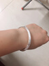 百银999云南手工莲花圆条闭口实心款女款足银手镯 配证书 50克小号 实拍图