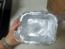特美居一次性铝箔盒加厚空气炸锅专用纸锡纸盘烧烤烤箱烘焙碗50只410ml 实拍图