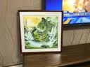 悠弦国画山水画客厅斗方办公室挂画餐厅玄关走廊过道装饰画新中式字画 富水长流 实木画框65*65厘米 实拍图