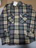 择肯春夏纯棉长袖格子衬衫男宽松潮牌ins大码工装衬衣外套潮春季 灰色 M 115-130斤 实拍图