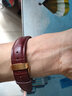 老皮匠手表带 代用欧米茄表带浪琴天梭真皮表链 男女柔软牛皮蝴蝶扣配件 棕色原线 金色扣 20mm 实拍图