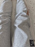 棉致休闲裤男秋冬季修身运动裤男士潮牌卫裤男裤时尚百搭束脚长裤子男 9830灰色常规 L 码(105斤-120斤) 实拍图