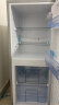 奥克斯（AUX）冰箱 双门两门冰箱 家用宿舍出租房必备 节能低噪中小型电冰箱 BCD125P160L 银色 实拍图