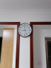 康巴丝（Compas） 客厅钟表创意时钟石英钟时尚挂钟办公简约万年历现代挂表 木纹3076无显 实拍图
