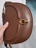 伊梵络 质感包包2022新款潮复古女包时尚百搭单肩包秋冬质感斜挎马鞍包 咖啡色 实拍图